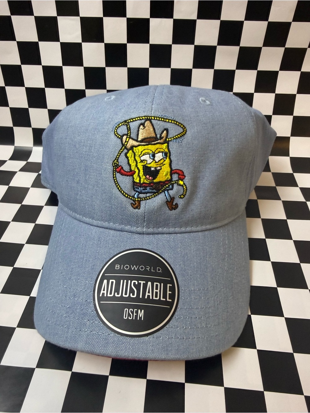 Nickelodeon Light Blue SpongeBob Cowboy Embroidered Cap